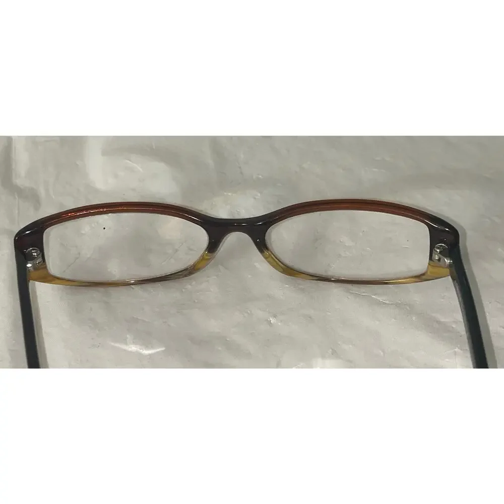 Corinne McCormack Sally 18583 Eyeglass Frames Brown Amber 53-17-140 Women